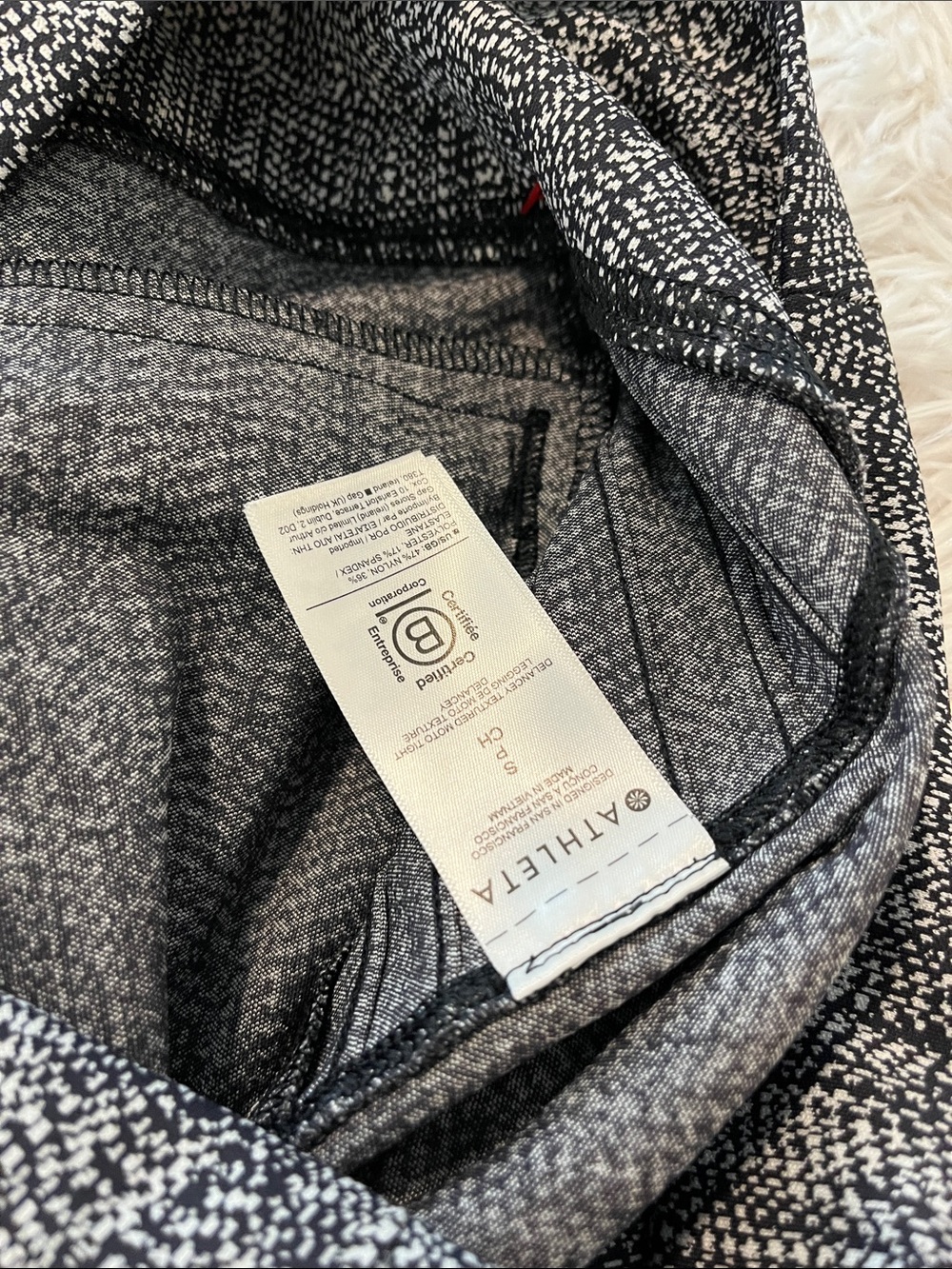 Athleta Delaney textured leggings small - Picture 6 of 7